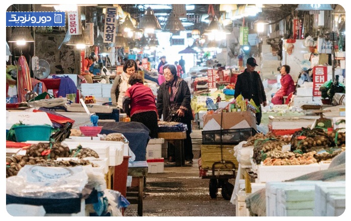 سفر به سئول کره جنوبی بازار ماهی سئول