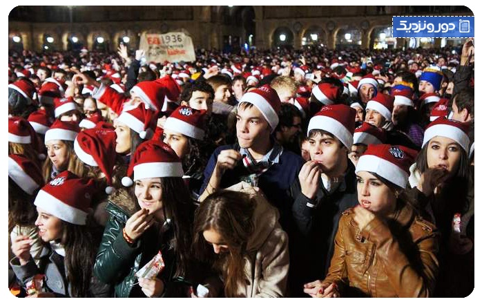 رسم و رسومات سال نو در اسپانیا مردم اسپانیا